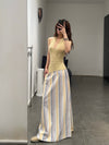 BASERANGE Skirt France BAS-SKST-PO-SU25-TW MARTINIQUE STRIPE
